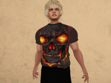  Lava Skull-Men's Mesh Shirt