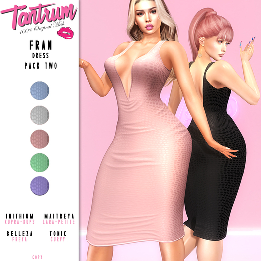 Tantrum - Fran Dress - Pack Two 