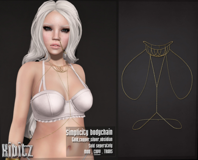 Kibitz - Simplicity body chain silver