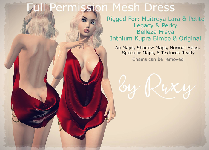 Ruxy-Full Permission Mesh Dress Peny DEMO