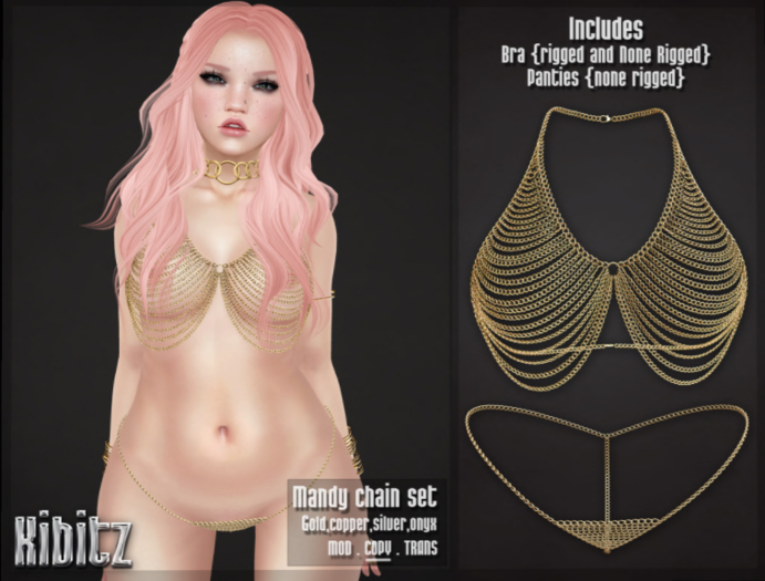 Kibitz - Mandy chain set silver