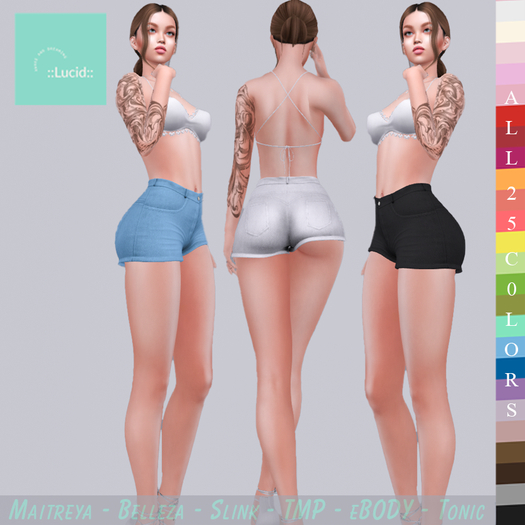 ::Lucid:: High Rise Shorts - Fatpack