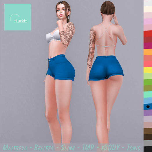 ::Lucid:: High Rise Shorts - Sailor