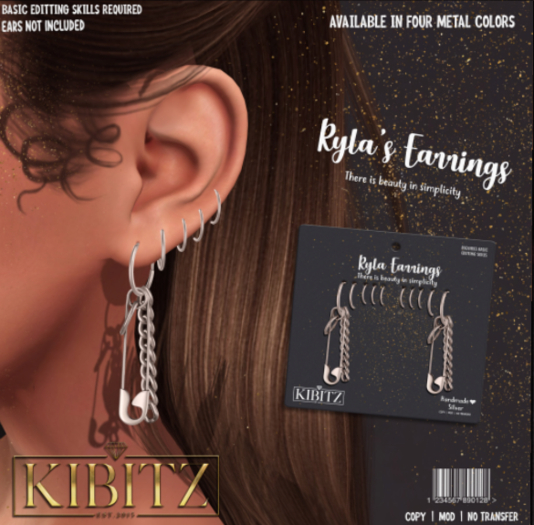 Kibitz - Kyla's earrings - fatpack