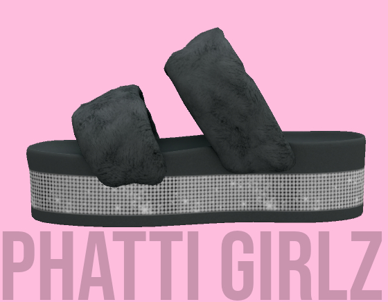 :PG: Fluffly Slides Dark Grey