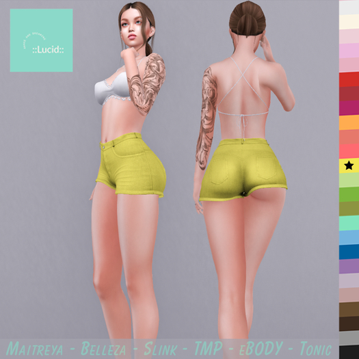 ::Lucid:: High Rise Shorts - Illuminate