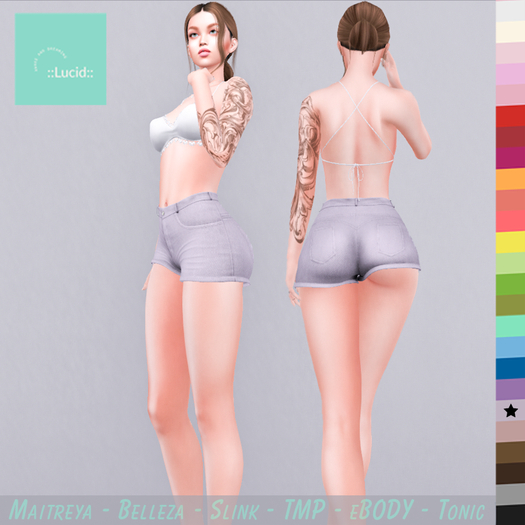 ::Lucid:: High Rise Shorts - Dusk