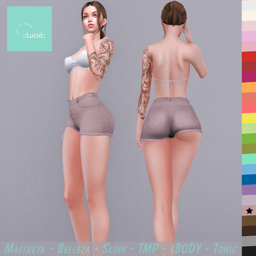 ::Lucid:: High Rise Shorts - Dawn