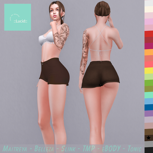 ::Lucid:: High Rise Shorts - Chocolate