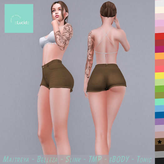 ::Lucid:: High Rise Shorts - Camel