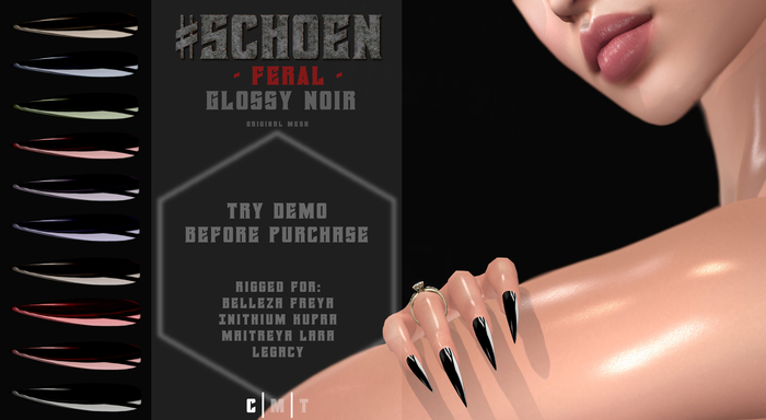 #SCHOEN - Feral - Glossy Noir