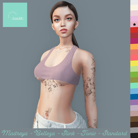 ::Lucid:: Barely There Knit Tank - Petal Pink  (Boxed)