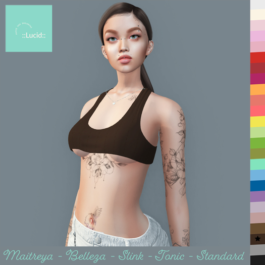 ::Lucid:: Barely There Knit Tank - Chocolate  (Boxed)