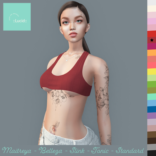 ::Lucid:: Barely There Knit Tank - Bleeding Heart  (Boxed)