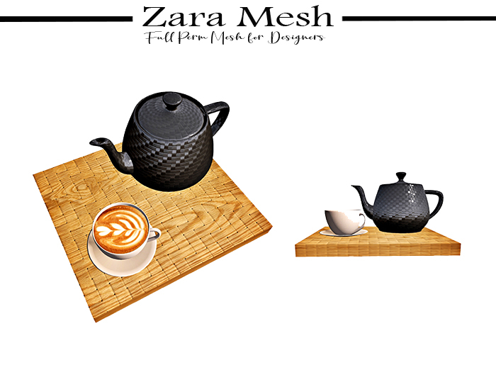 Zara Mesh - Traditional Tea Set - FULL PERM MESH