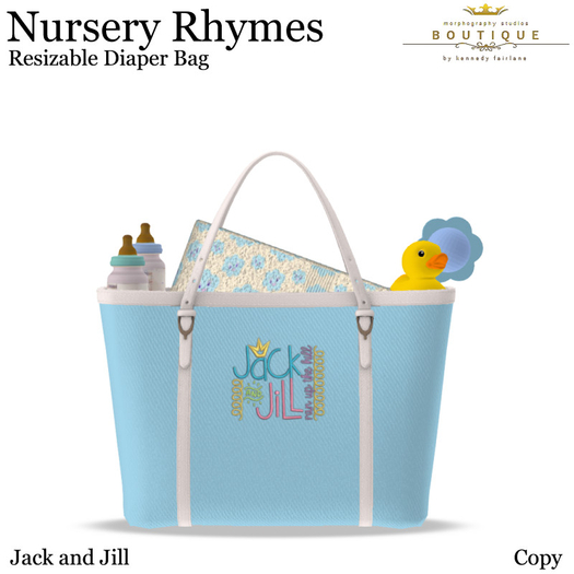 NURSERY RHYMES - Diaper Bag JACKJILL (Boxed)