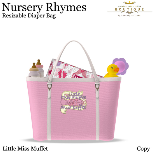 NURSERY RHYMES - Diaper Bag MUFFET (Boxed)