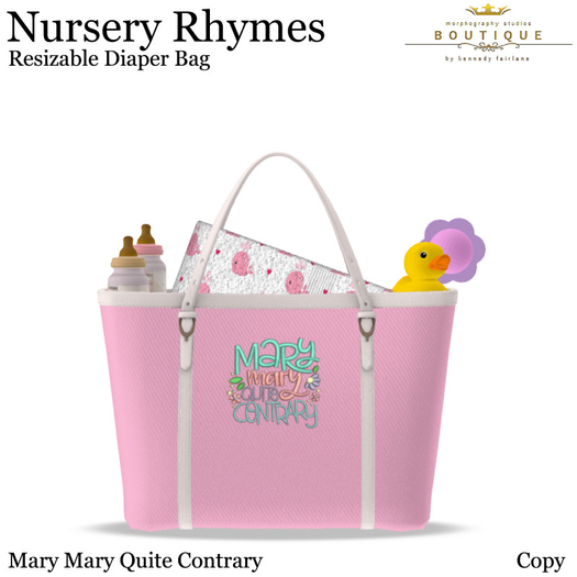 NURSERY RHYMES - Diaper Bag MARY (Boxed)