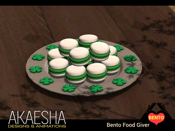 [Akaesha Catering] St Patricks Day Mint & White Chocolate Macaron Bento Food Giver