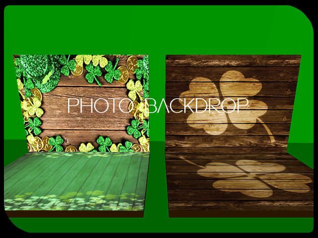 [AE] Photo Backdrop - Clover &  Shamrock