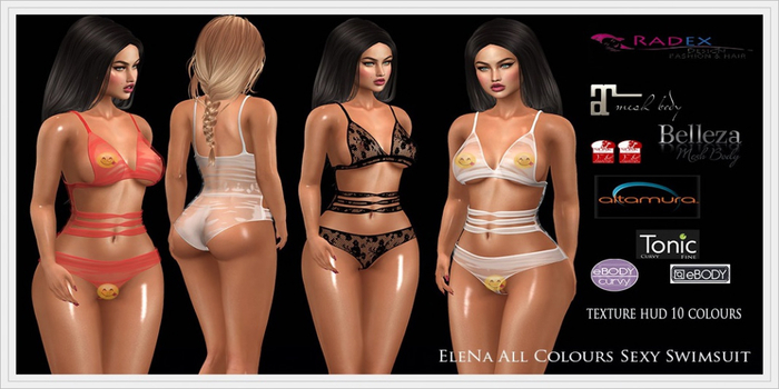 RADEX F 3 Mesh EleNa All Colours Sexy Swimsuit