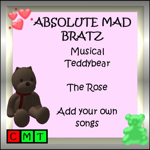 Musical teddybear The Rose