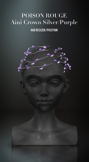 POISON ROUGE Aini Crown - Silver/Purple 