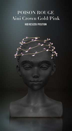 POISON ROUGE Aini Crown - Gold/Pink