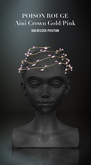 POISON ROUGE Aini Crown - Gold/Pink