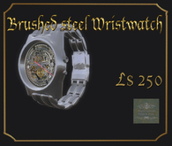 Brushed steel wristwatch