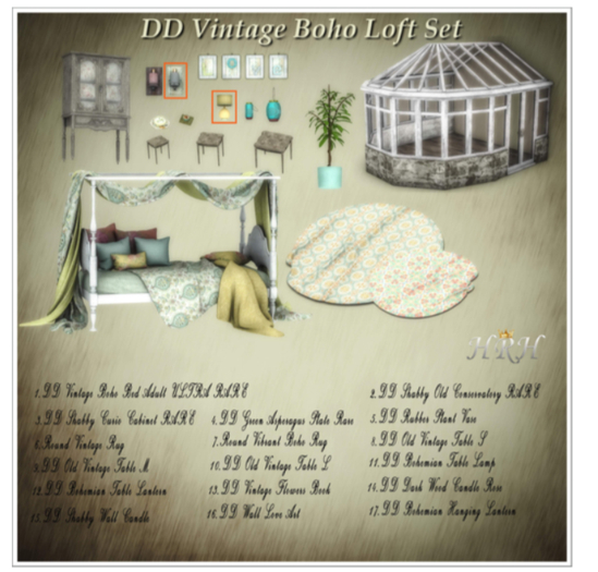 2.DD Shabby Old Conservatory Boxed RARE