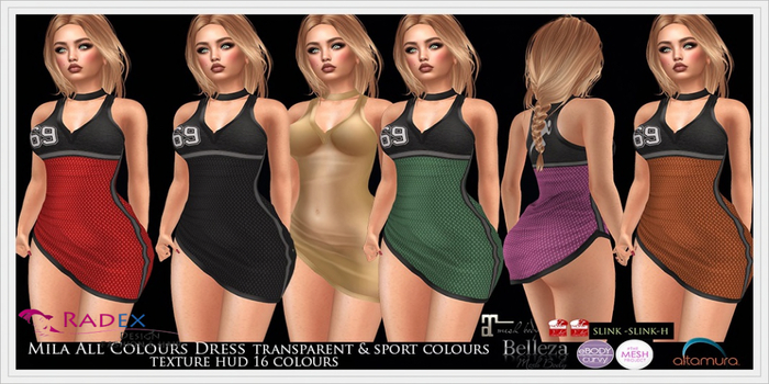 RADEX F 3 Mesh Mila All Colours Shirt&Skirt