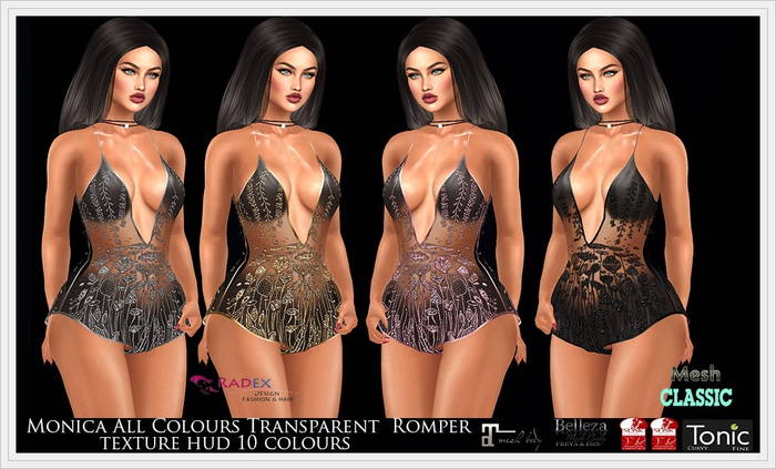 RADEX F 3 Mesh Monica All Colours Transparent  Romper