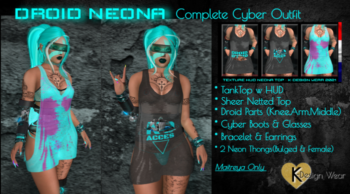 DROID NEONA - standard outfit - BOX 