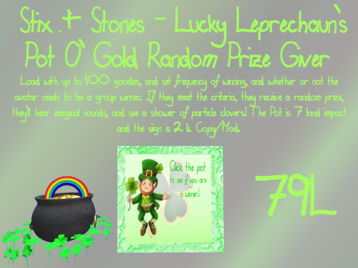 ~S&S~ Lucky Leprechaun's Pot O' Gold