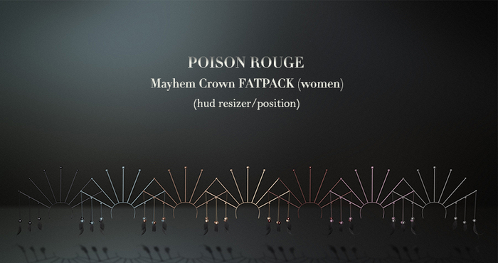 POISON ROUGE Mayhem Crown (women) FATPACK