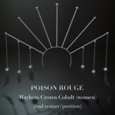 POISON ROUGE Mayhem Crown (women) - Cobalt