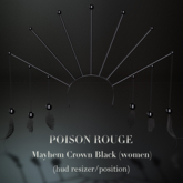 POISON ROUGE Mayhem Crown (women)  - Black