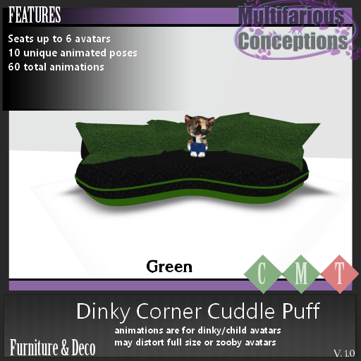 [MC] Dinky Corner Cuddle Puff - green [add me]