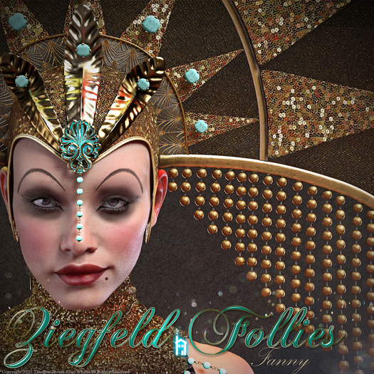 FANNY 1920s Ziegfeld Follies Headdress 