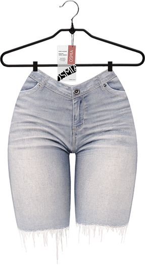 OSMIA - Aria.Bermuda Shorts - Washed Light Blue