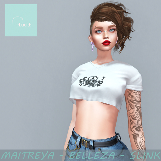 ::Lucid:: BW Graphic Cropped Tee - Fatpack