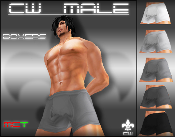 .:|CW MALE|:. - Black Boxers