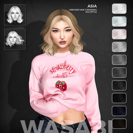 Wasabi // Asia Hair - B&W