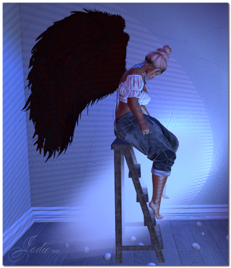 !Jaded! She Talks To Angels Pose