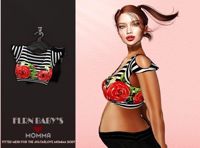 [FLRN DESIGN] - MOMMA MINI TOP_BLACK