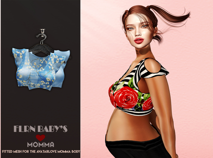 [FLRN DESIGN] - MOMMA MINI TOP_BLUE