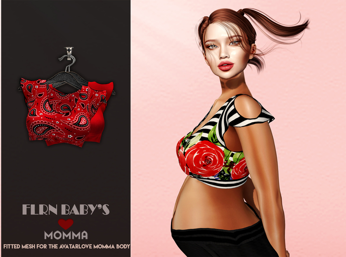 [FLRN DESIGN] - MOMMA MINI TOP_RED