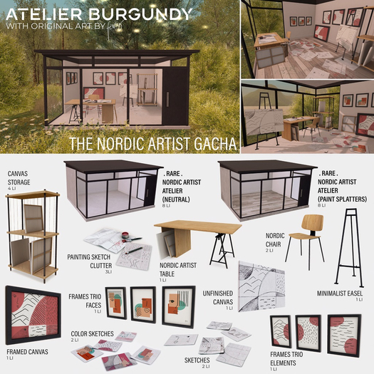 Atelier Burgundy TNA . Papers Color Sketches