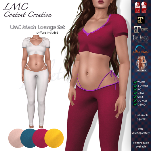 DEMO - LMC Mesh - Lounge Set - Unlinkable 3 Piece Set